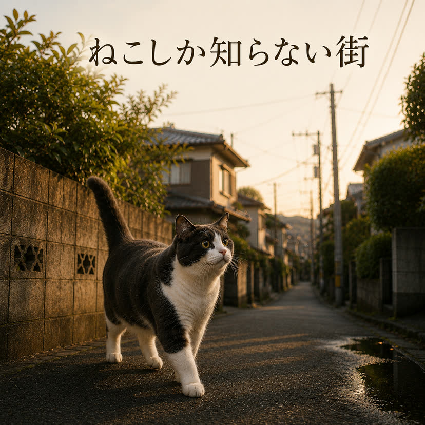 絵本「ねこしか知らない街」の表紙